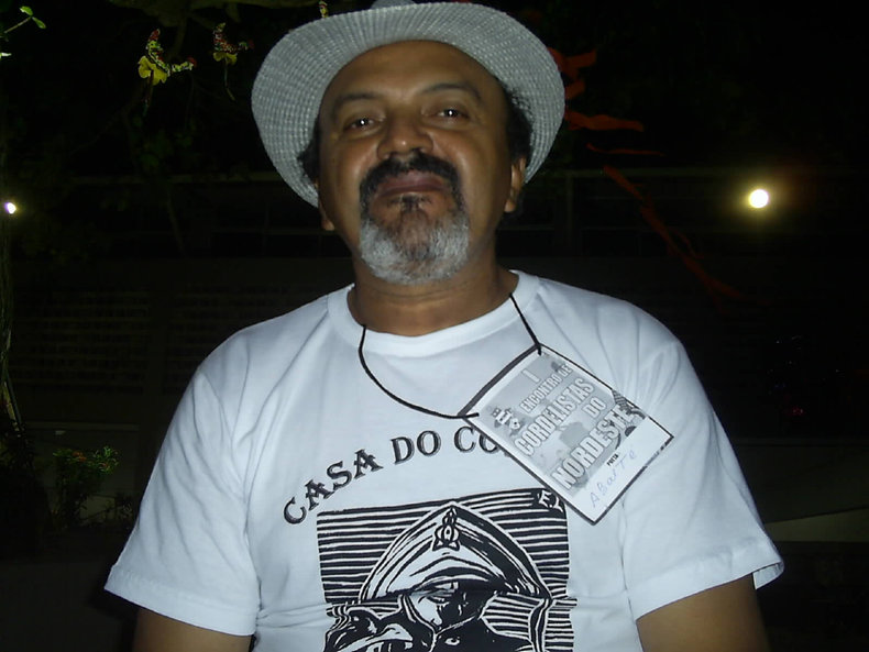 O poeta Abaeté, presidente da UNICODERN - União dois Cordelistas do Rio Grande do Norte, criador da Casa do Cordel - Natal-RN