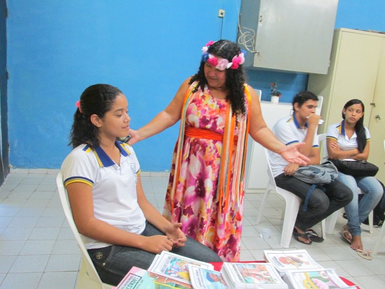 Roda de Leitura com Dorinha Timóteo, Sírlia Lima, Rosa Regis e alunos da Escola Estadual Josino Macedo - Zona Norte - Natal-RN